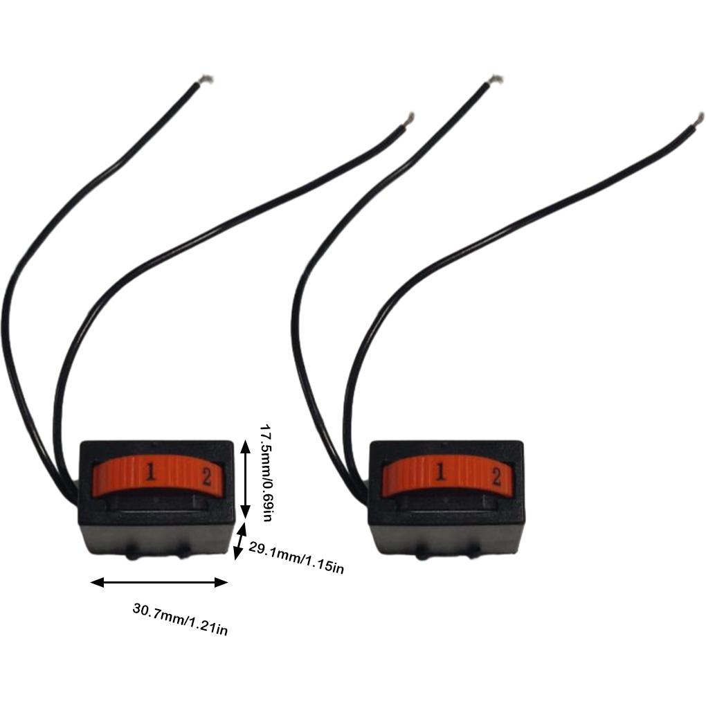 2 Stück Schalter Elektrische Geschwindigkeiten Schalter Werkzeuge Controller Ein-Aus Zubehör Zubehör Armaturen Poliermaschine