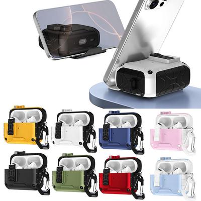 For AirPods Pro 3 (2025) Case Compatible with Magsafe Magnetic Automatic Lock with Phone Stand & Keychain For AirPods Pro 3