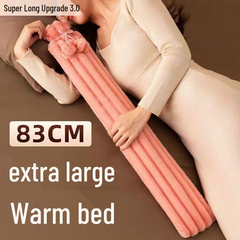 Extra Large Hot Water Bottle - Super Long Style for Warm Sleeping and Feet