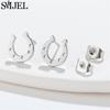 2026 Stainless Steel Geometric Stud Earrings for Women Star Sun Moon Earings Fashion Jewelry Angel Wing Ghost Ear Pendientes