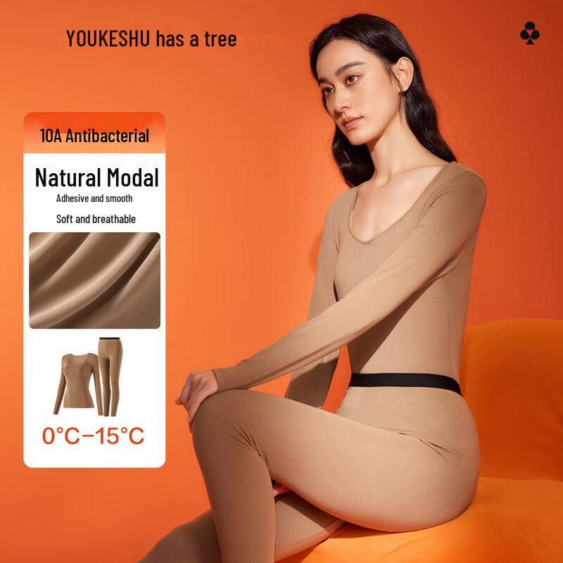 YOUKESHU Women s Modal Thermal Underwear Set XL