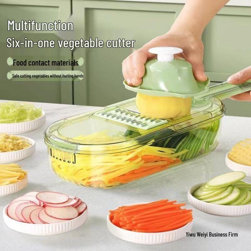 Utensil Merchant Multifunctional Vegetable Shredder & Slicer with Hand Protector for Cabbage, Potato, and Cucumber.