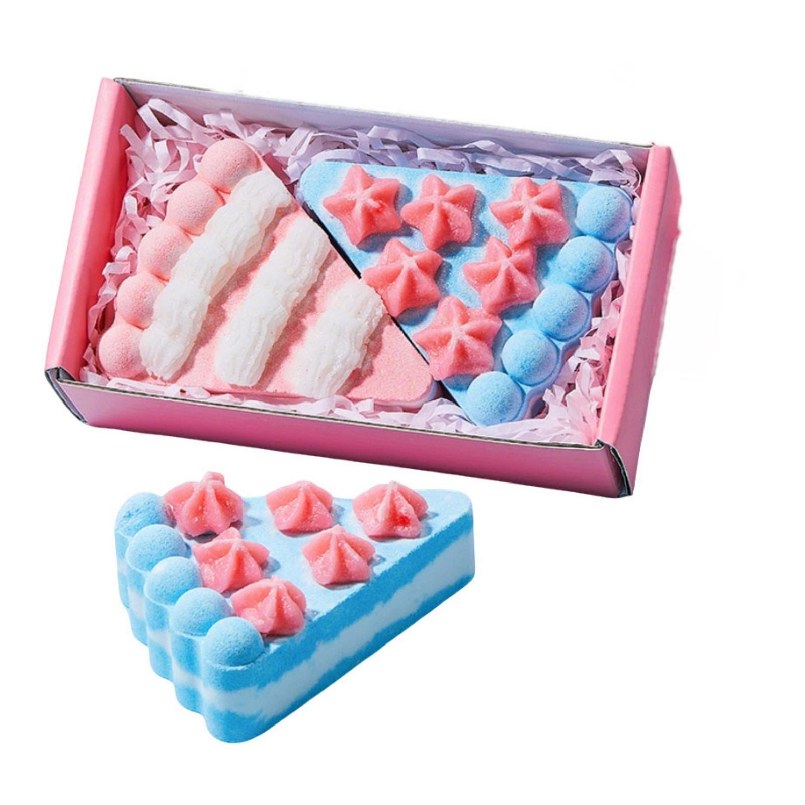 Cake Bath Balls (Set Of 2) Bubble Bath Bathing Skin-Friendly Bath Balls Bath Ball one size