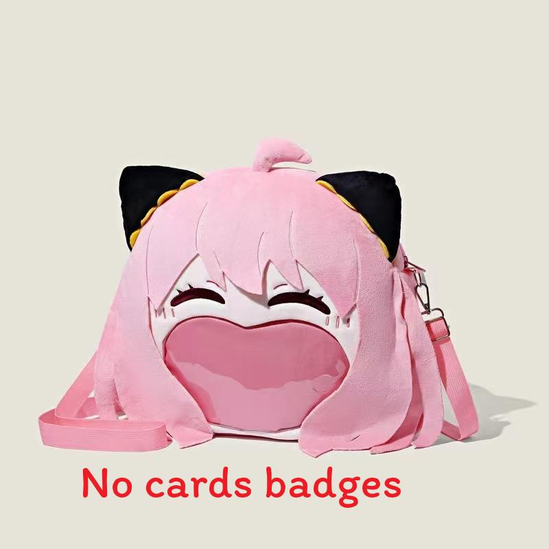 Itabag Hatsune Miku Soft Plush Girl Backpack With Cartoon Art Adjustable Bag