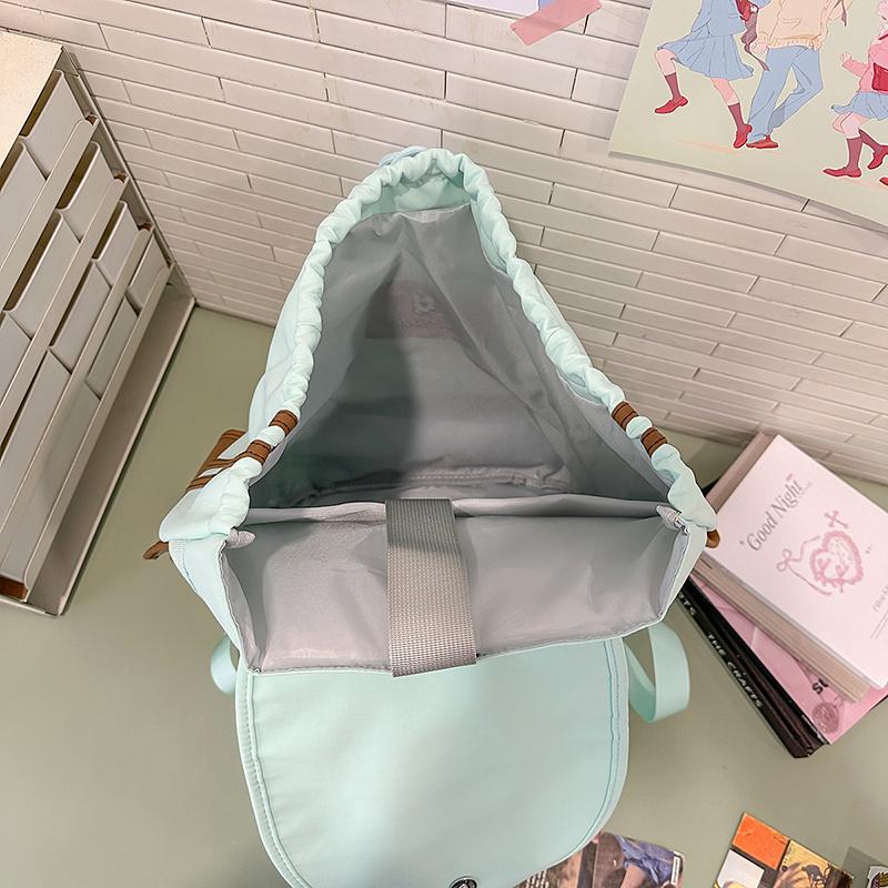 College Style Backpack Women's Outdoor Sports Lightweight Drawstring Schoolbag Large Capacity Backpack