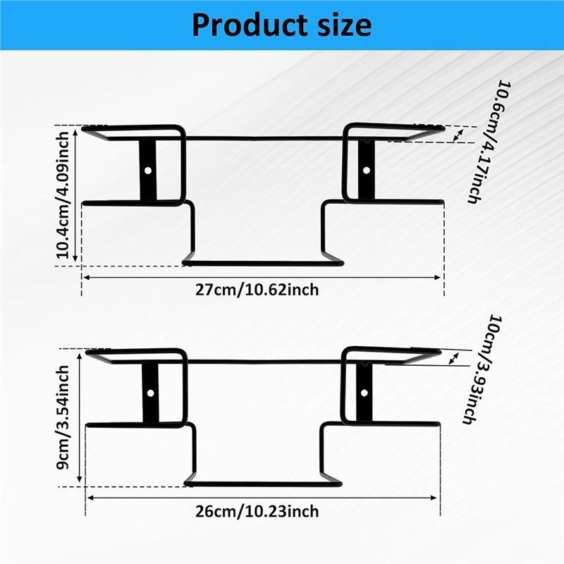 Metal Glove Holder For Laboratory, Healthcare, , Restaurant- Wall Mount Dispenser 2Pcs Gloves Box Racks