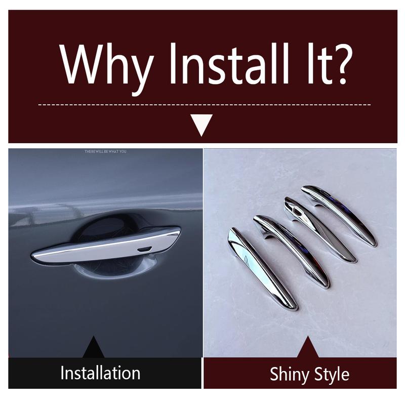 Car Outer Door Handle Frame Panel Cover Trim For Mazda CX-70 CX-80 CX-90 2025 2026 ABS Chrome / Black / Carbon Fiber Accessories