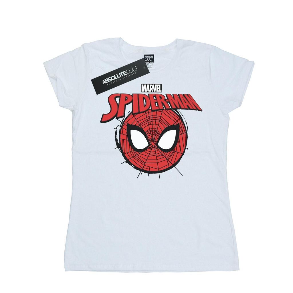 Marvel Womens/Ladies Spider-Man Logo Head Cotton T-Shirt