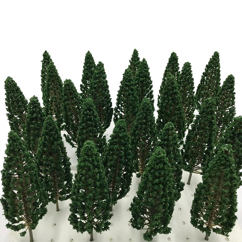 

[DauStage] green cherry blossoms bamboo palm tree willow pine forest model N gauge diorama railway architecture for tree miniature (26.Cedar 13cm 8