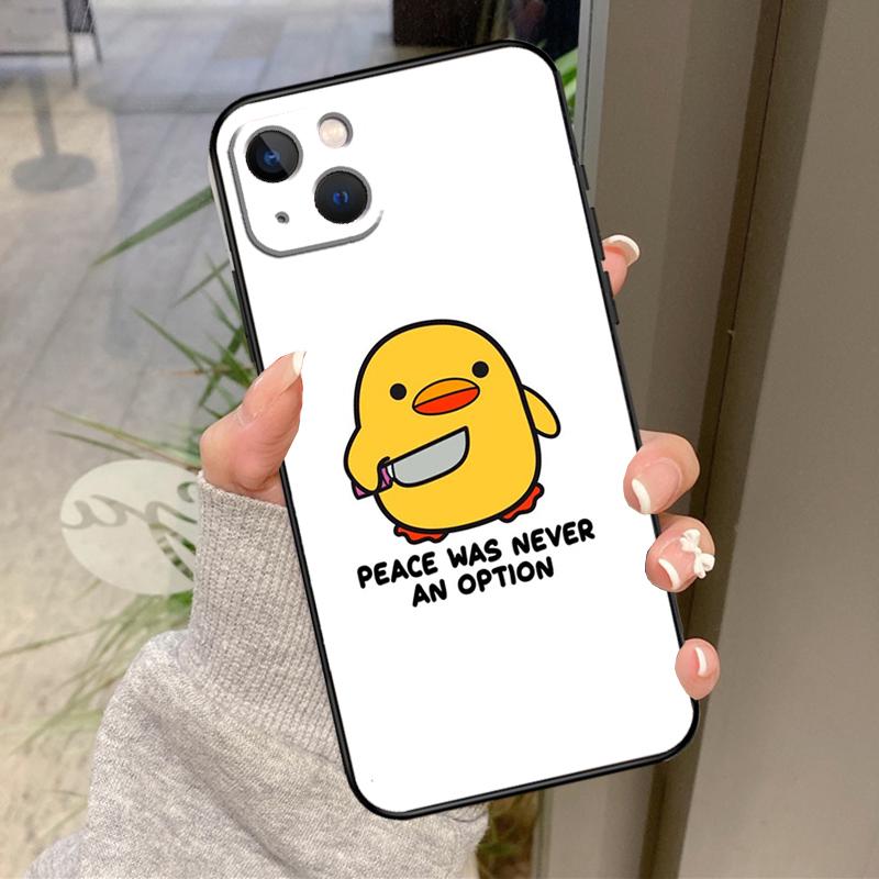 Duck With Knife Duck Cute Case For iPhone 16 Pro Max 15 14 12 11 13 17 Pro Max Plus 12 13 Mini 16e 17 Air Back Cover