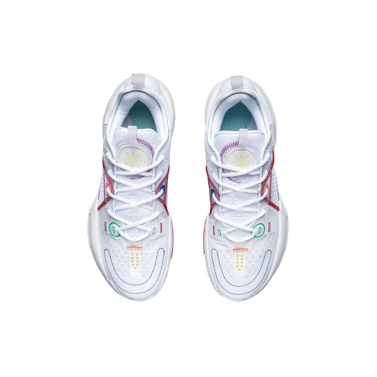 New LiNing All City 9 V1.5 Anti Slip Wear Resistant Low Top Basketball Shoes White ABAR015-4