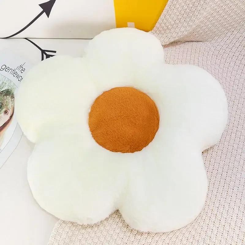 35/50 см кавайная красочная цветочная плюшевая подушка мягкая подушка с изображением подсолнуха коврик для дивана-кровати декор для спальни подарки 35cm
