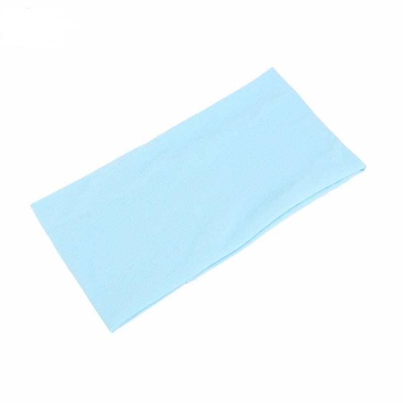 Solid Wide Elastic Headband Yoga Sports Headstrap Headwrap