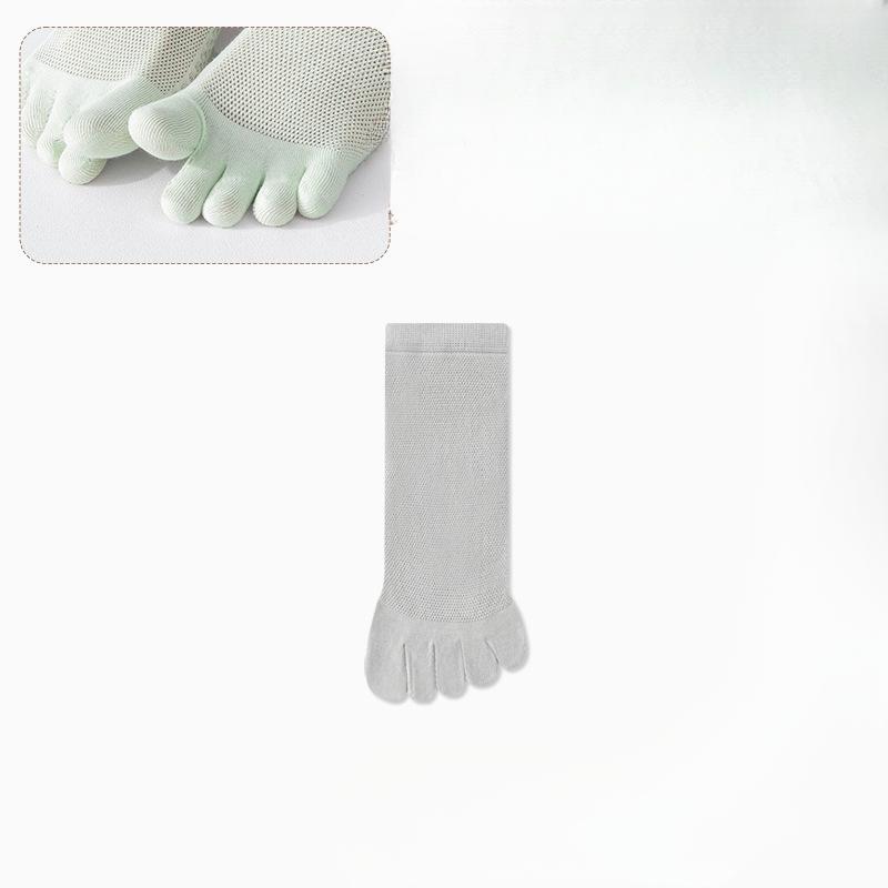 Damen Sommer Dünne Neue Mesh Atmungsaktive Antibakterielle Deodorant Anti Blasen Fünf-Zehen Baumwollsocken