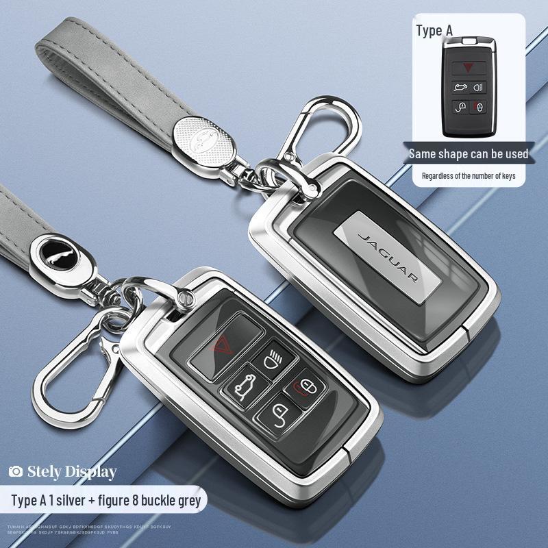 Jaguar Key Case: Aluminum Alloy Shell for XEL, XFL, F-Pace, XJL, XF, XE, F-Type Models