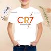 New Summer Polyester Children T-shirts Kids Soccer Clothing CR7 Ronaldo Printed Outdoor Boys Girls T-shirts Sport Fashion Ages 5-14