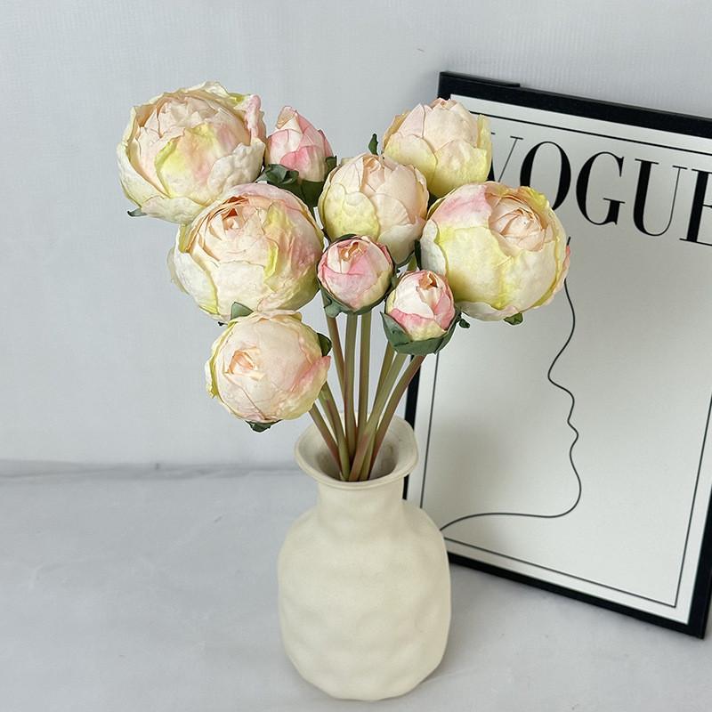 Peony Artificial Flower Bouquet For Wedding Photography And Home Decor