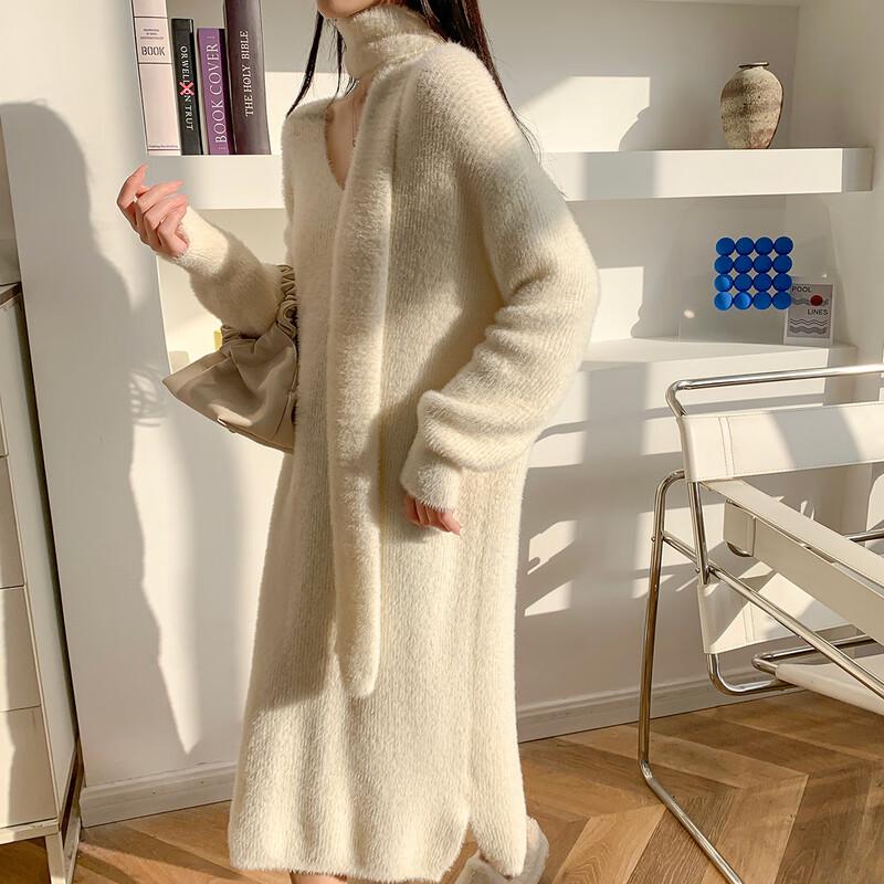 

Mocana Women s Elegant Winter Knit Midi Dress One Size