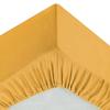 Drap Housse Coton Uni 160 X 200 Cm Couleur Moderne Ocre
