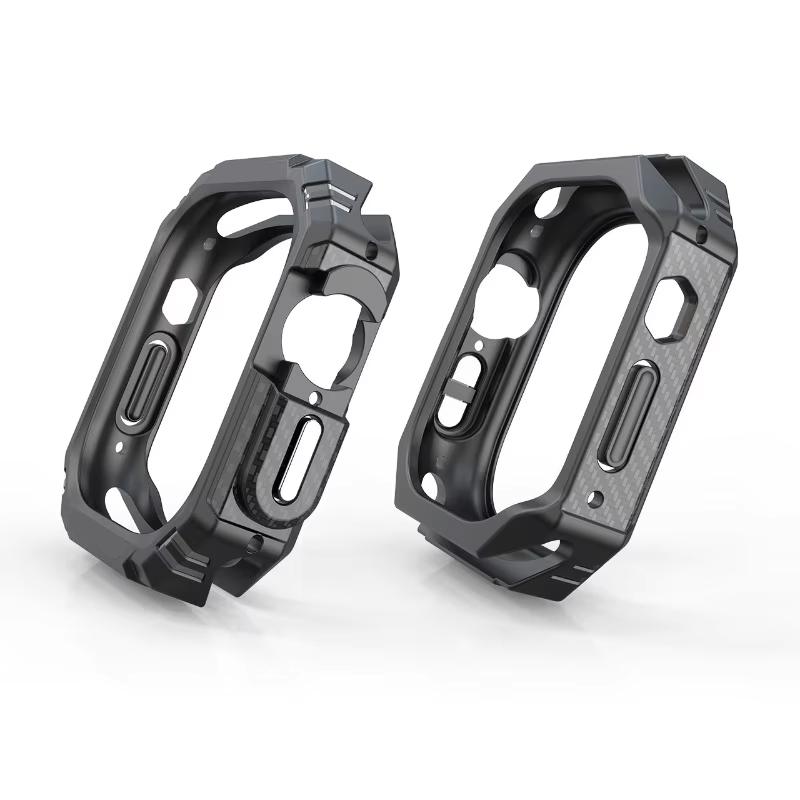2 In 1 TPU Case for Apple Watch 41mm 45mm 40mm 44mm 49mm Hollow Shockproof Bumper Protector Cover for iWatch Ultra 9 8 7 6 5 SE