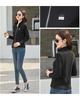 Women's Pure Cotton Long Sleeve Zipper Cardigan with Stand-Up Collar - Autumn Fashion Outerwear Top
