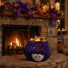Festival Candy Pouches Halloween Trick or Treat Pumpkin Bucket, Reusable Velvet Bag, Durable Storage Bags Snack Tote Bag with Handle for Party Favors