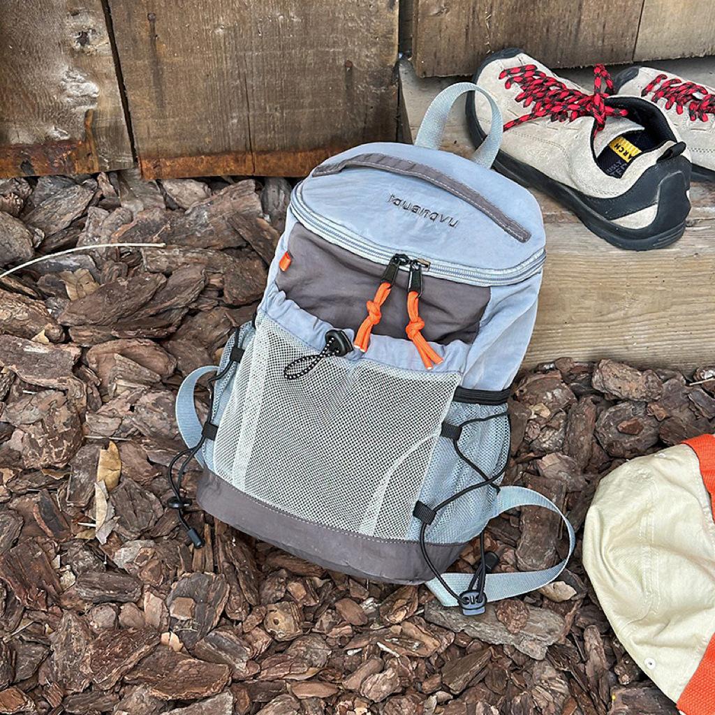 Nylon Outdoor Casual Rucksack with Main Compartment and Drawstring Pocket