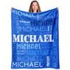 Personalized Name Blanket - Customizable for Female or Male Names - Perfect for Birthday Gifts - Soft and Comfortable - Suitable