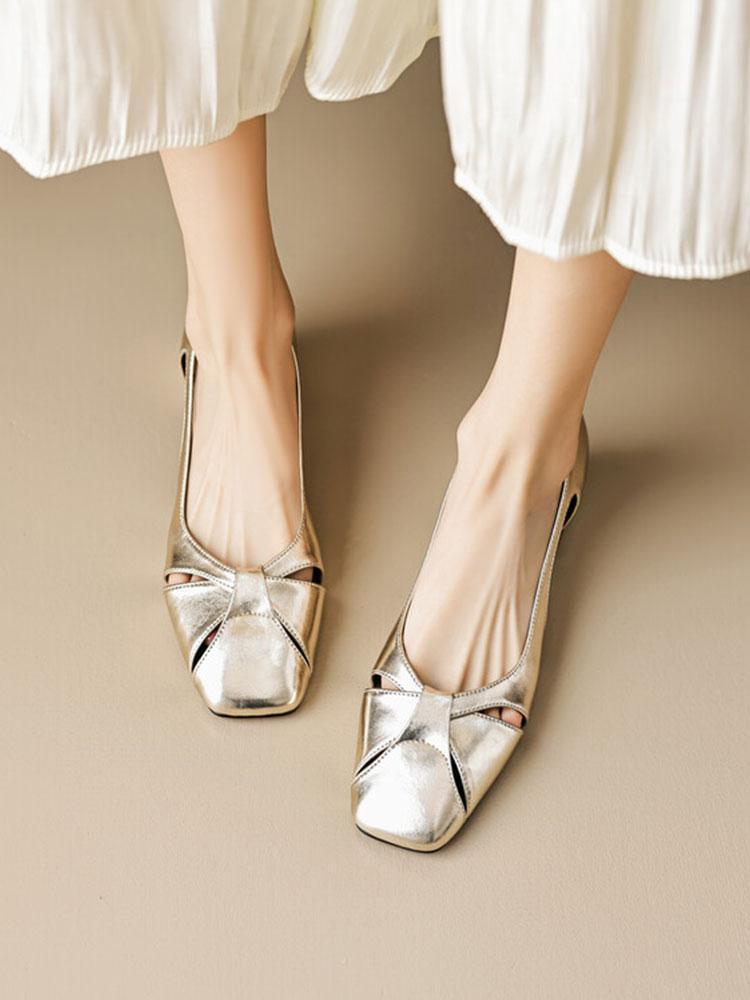 Very Easy To Wear Versatile and Not Tired of Single Shoes for Women In the Spring and Autumn of 2025, the New Square Head Medium Heel Thick Hee