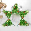Colorful Ball Christmas Tree Headband Festival Decoration Xmas Hairband  Happy New Year