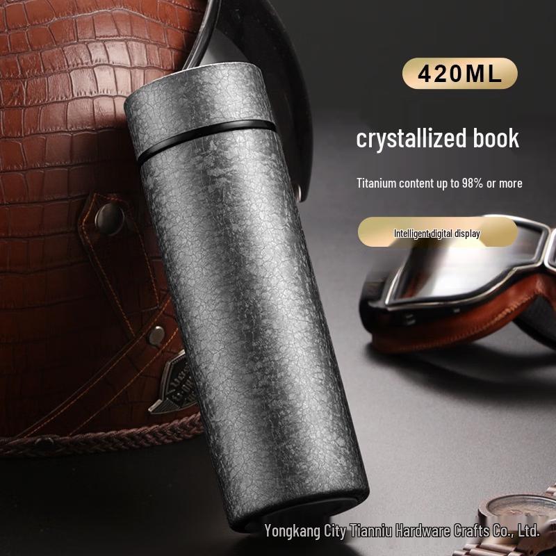 OLOEY Men s Portable Insulated Silver Water Bottle