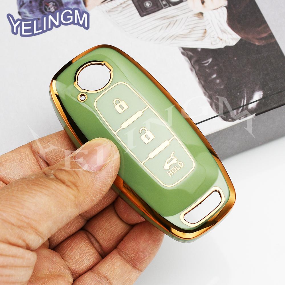 3 Buttons Car Remote Shell For Nissan X-Trail T33 Qashqai J12 Teana Altima Ariya Tpu Key Case Cover Holder Keychain