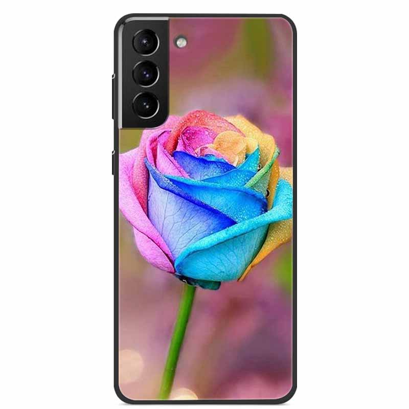 For Samsung S22 Case Wolf Lion Cat Black Silicone Soft Back Cover Case For Samsung Galaxy S21 FE S22 Ultra Phone Case S 22 Funda