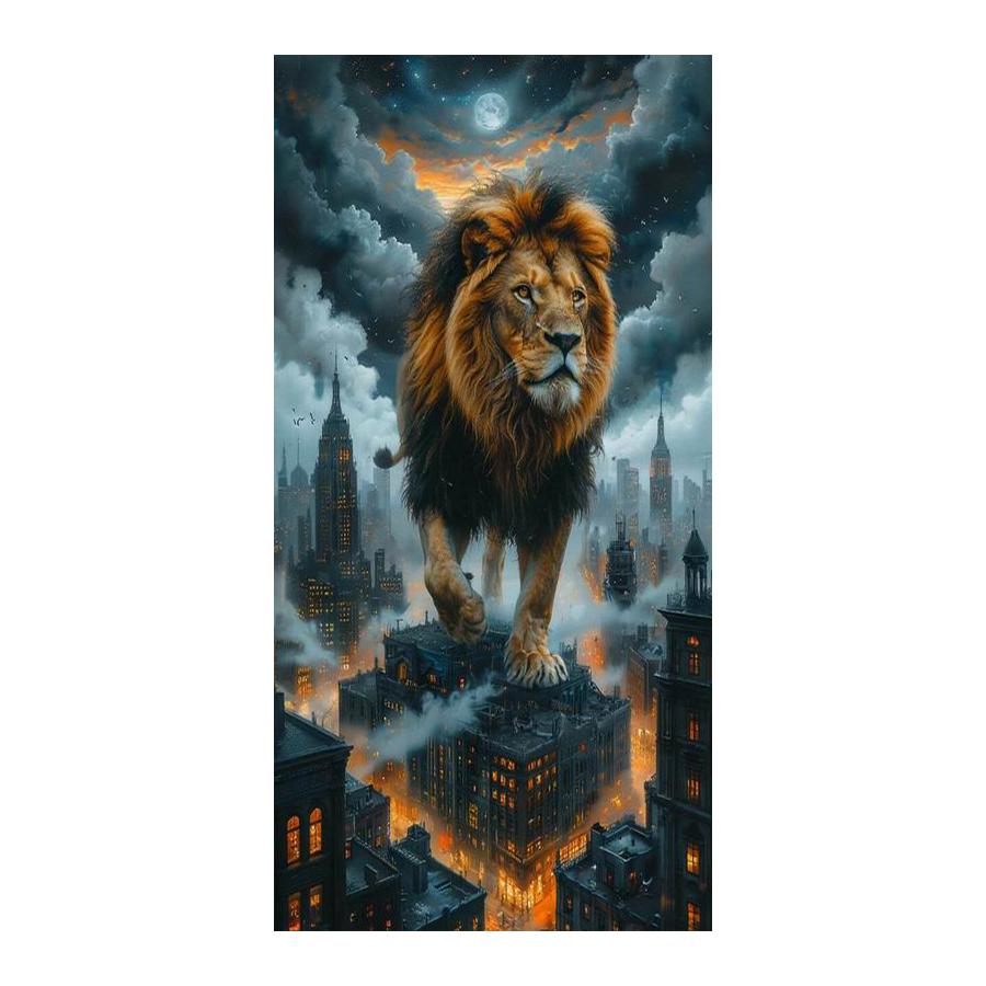 Lion Owl Wolf Large Size Diamond Painting New Collection Wild Animals Diy Full Drill Rhinestone Embroidery Mosaic Cross Stitch Kits