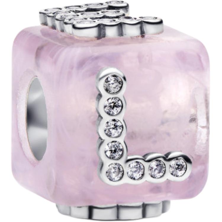 Pandora Personalized Exquisite 925 Silver Pendant Unisex Pendant Pink 794433C01 Box