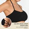 Zeriluna Cross Back Sports Bra: Breathable, Elastic, Comfortable, and Close-fitting
