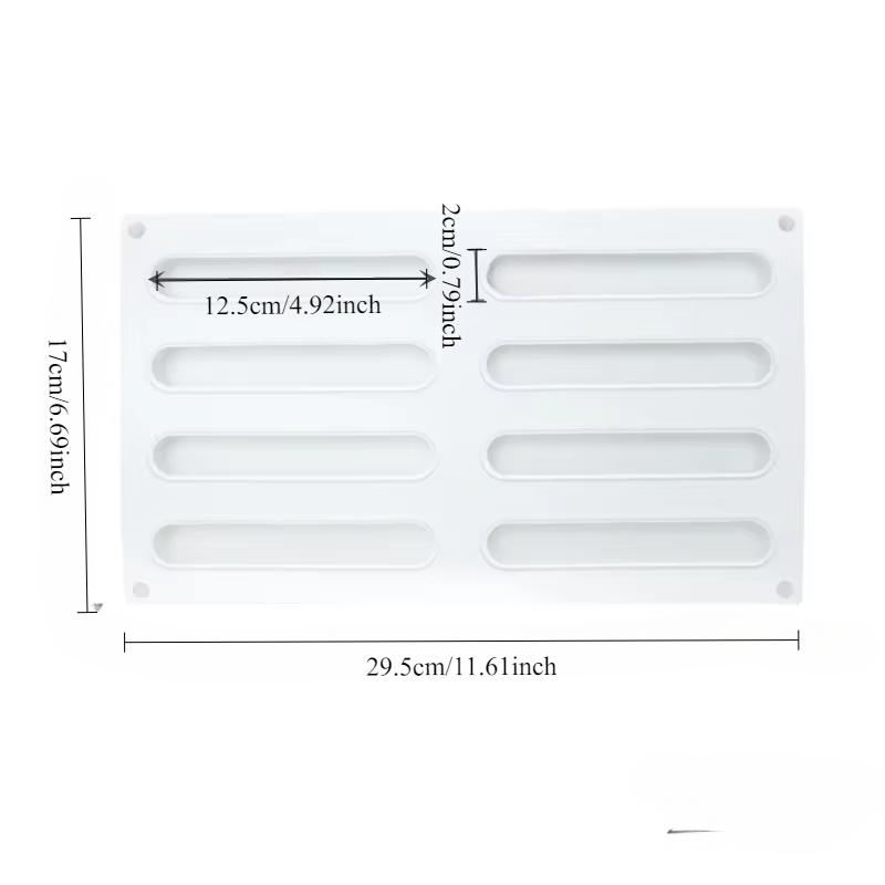 

Силиконовая форма для торта в виде полоски на 8 ячеек для колбасы, шоколада, мусса, мороженого, выпечки, десерта, хлеба, противень для выпечки, инструменты для украшения