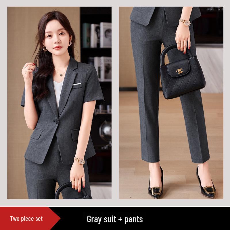 Women's Professional Suit Set: Formal Workwear for Interviews and Business Settings