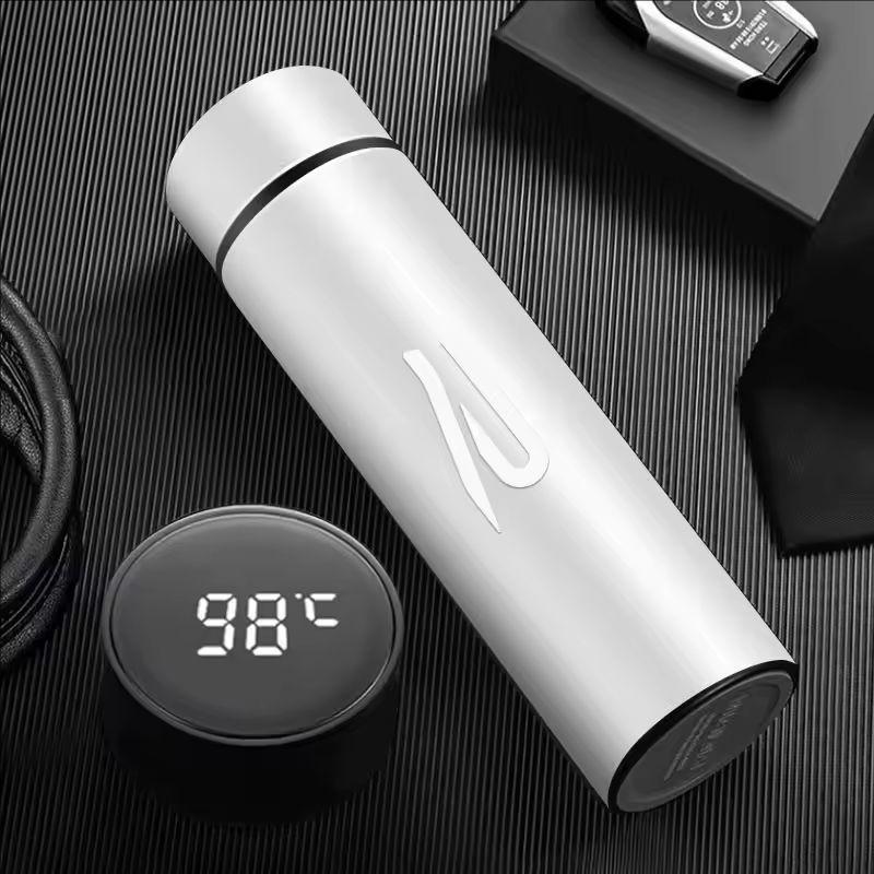 500ML Car Vacuum Cup 304 Stainless Steel Thermos Flask For VW GTI Polo Golf Passat B6 Tiguan Arteon CC Taigo Caddy Jetta Hub Cap