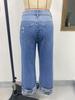 Women's Mid-Waist Straight Leg Embroidered Jeans - Popular Bestseller in Europe and America