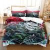 Kaiju No. 8 Beding Set Single Twin Ful Quen King-Sized Dimensionsd Dimensions Bed Linen Set Adult People Kid Bedrom Duvet cover Sets 3D Print Anime
