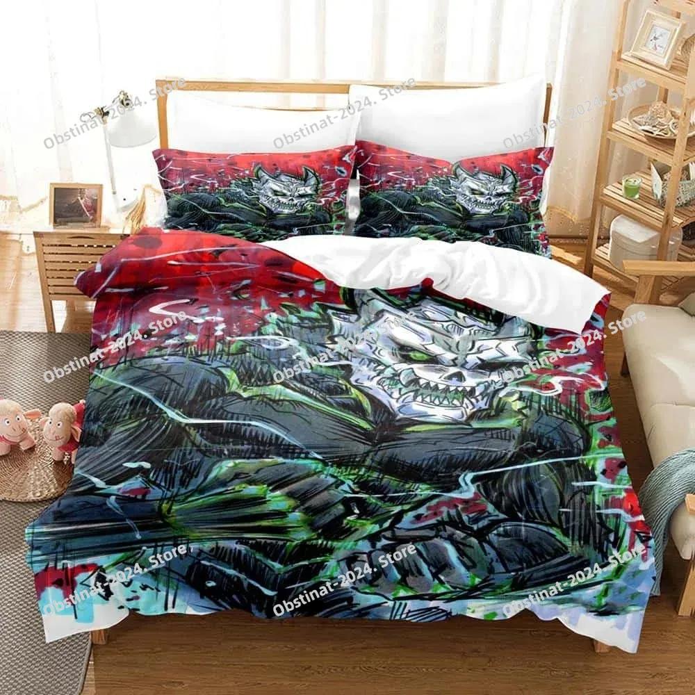 Kaiju No. 8 Beding Set Single Twin Ful Quen King-Sized Dimensionsd Dimensions Bed Linen Set Adult People Kid Bedrom Duvet cover Sets 3D Print Anime