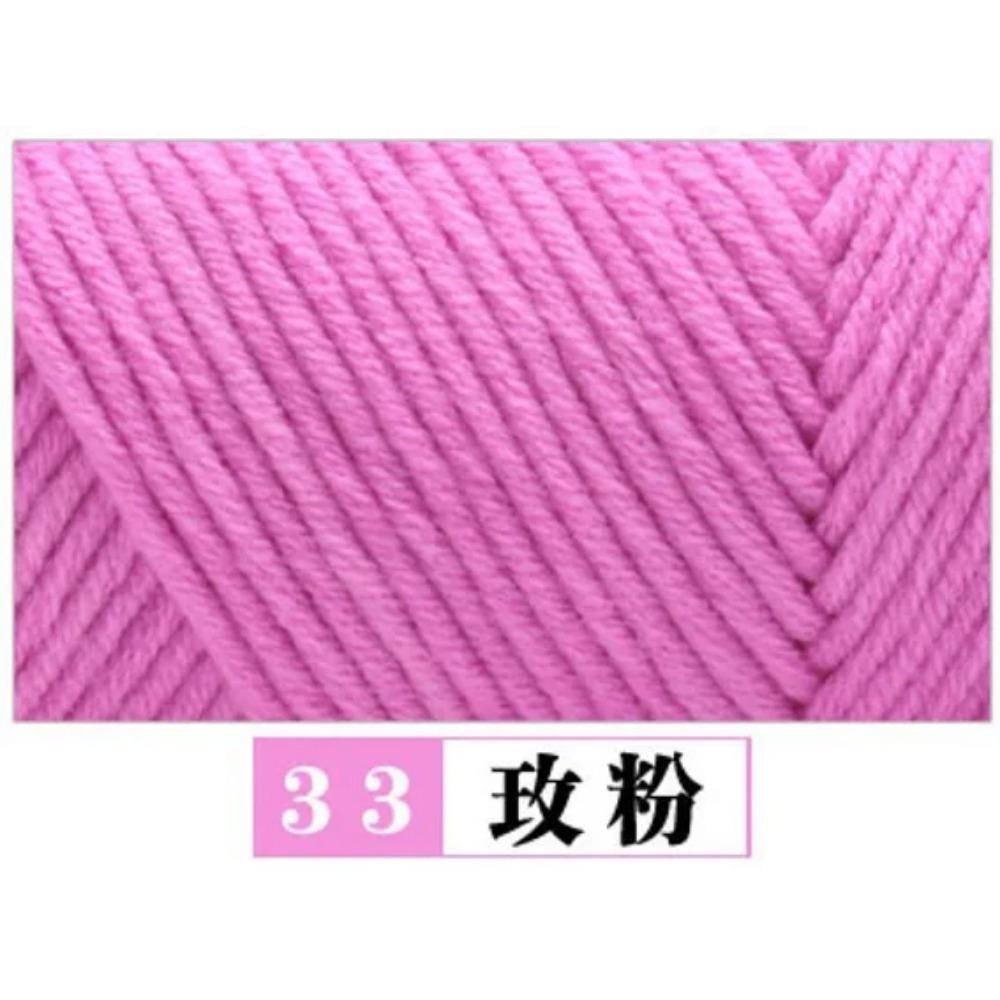 100g Pure Colour Lover Yarn Soft Milk Cotton Yarn Woolen Yarn 8 Ply Thread for Knitting Scarf Wool Handmade DIY Scarves Gift