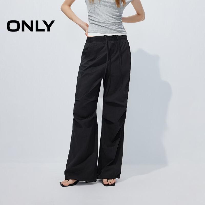 ONLY Women s Knee Pleat Elastic Waist Cargo Pants XS