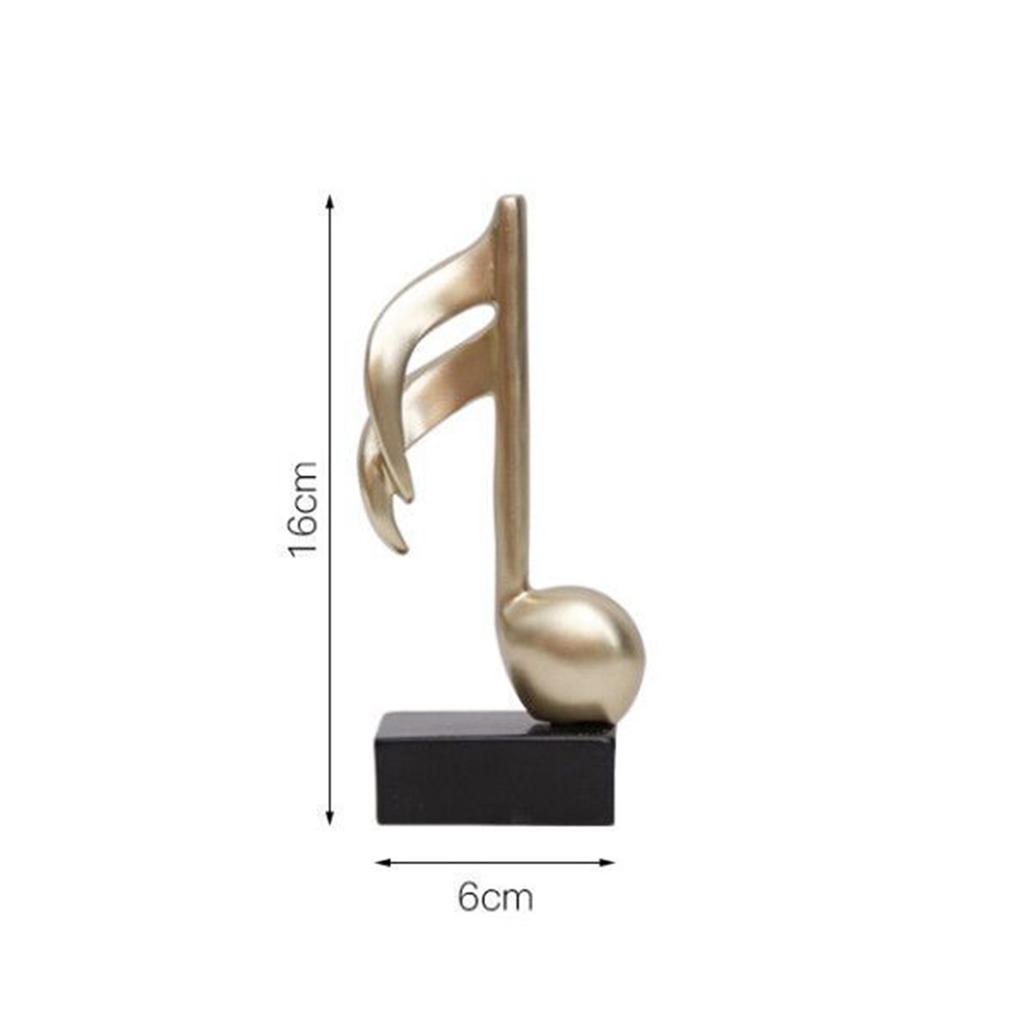 Resin Musical Notes Model Ornaments Living Room Wine Cooler TV Cabinet Desktop Decorative Crafts Desk Ornaments Home Decor
