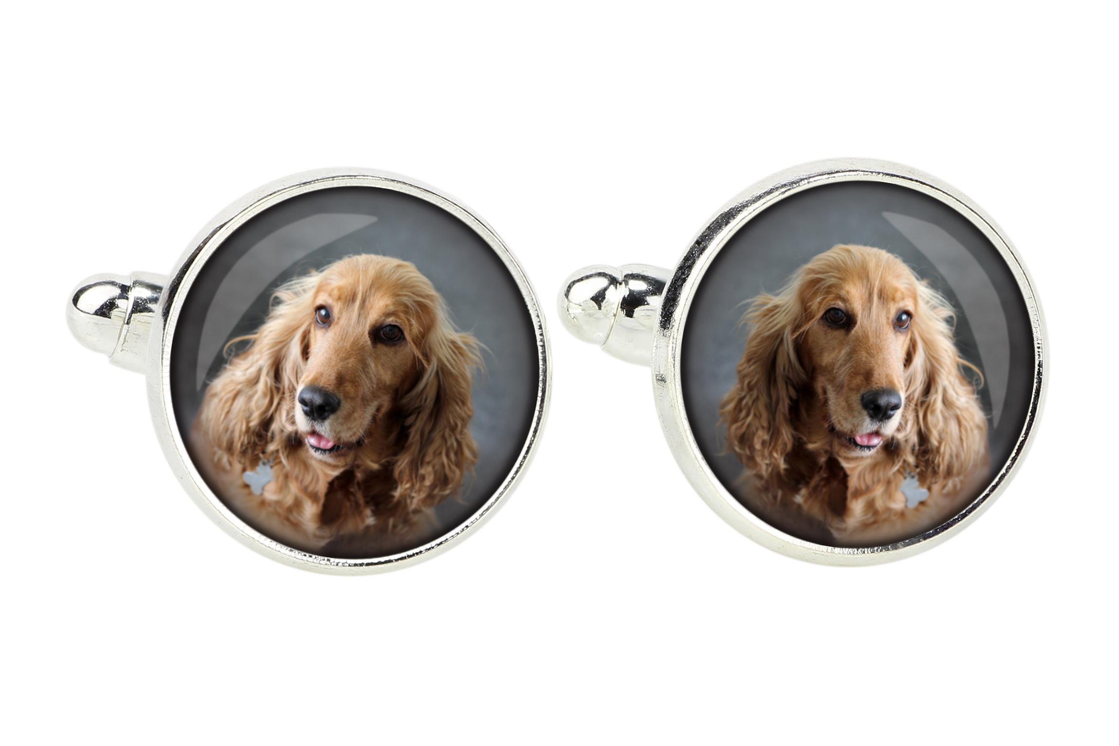 

English Cocker Spaniel - cufflinks, a shirt accessory, a shirt pendant from the Art-Dog brand
