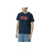 Levis Logo Print Crew Neck Short Sleeve T-Shirt Men T-Shirts Blue A4391-0009