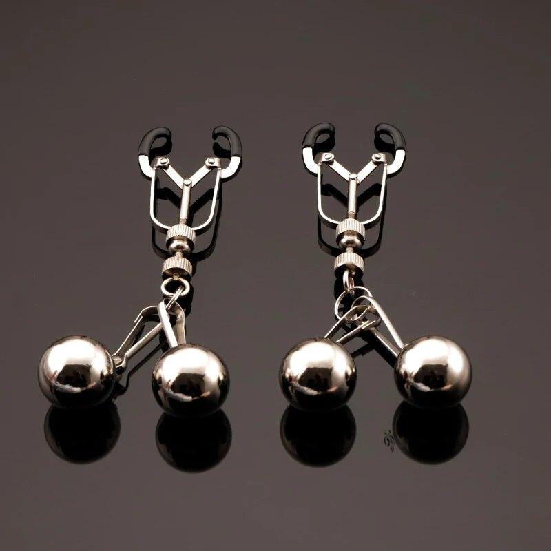 Nipple Clamp Sex Clothespins On the Chest Breast Bondage Steel Nipples On the Chest On Nipples for Sex Nipple Clip Sex Clamps