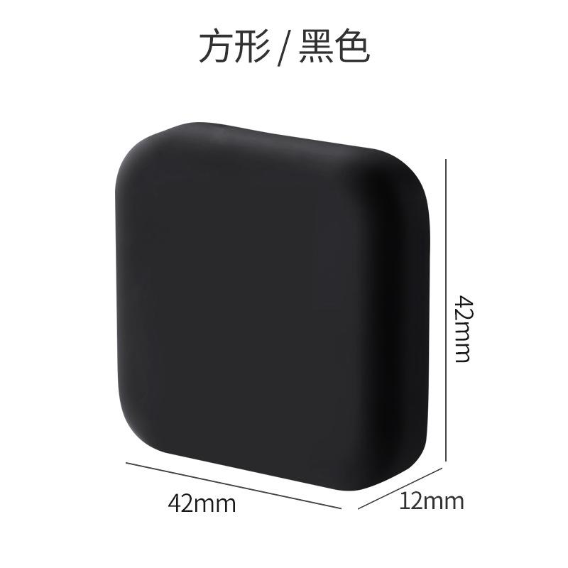 

Стопор для дверей Силіконова ручка Бампери Самоклеючі без звуку Протиударний захист Porte Pad Покращення дому Стінний протектор чорний