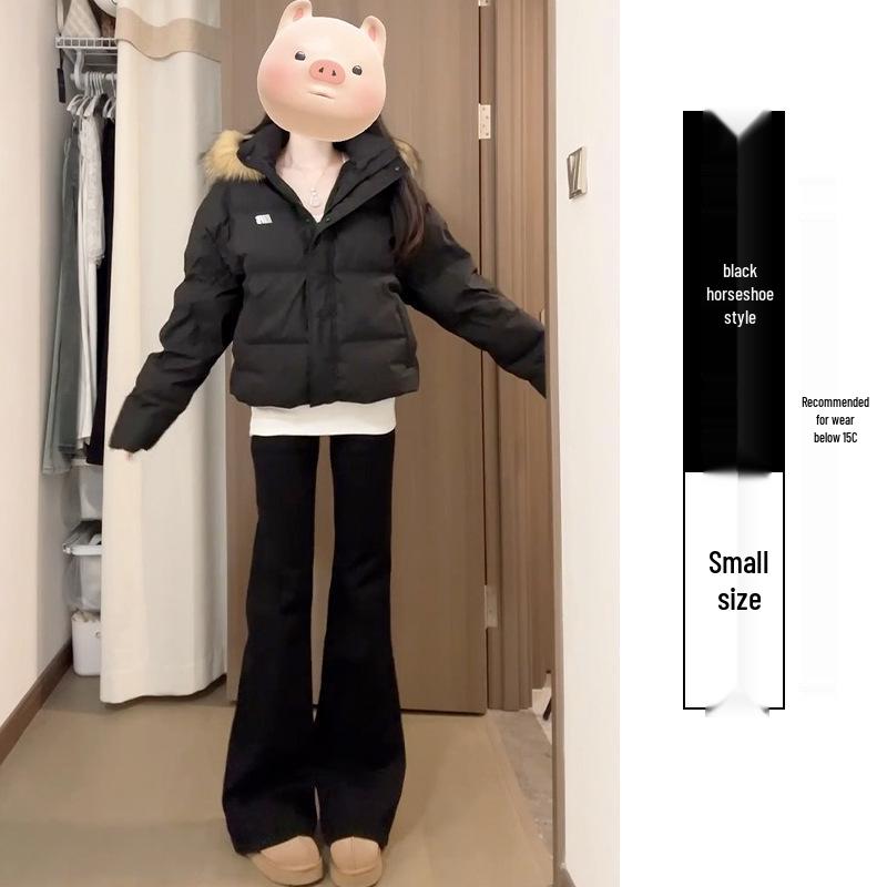 

Women’s High-Waist Black Micro Flare Pants - Spring/Autumn 2025 Collection L (111-120 jin)